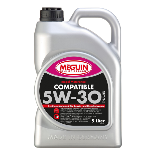 НС-синтетическое моторное масло megol Motorenoel Compatible SAE 5W-30 Plus - 5 л